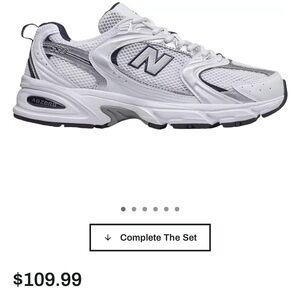 New Balance 530 navy and white